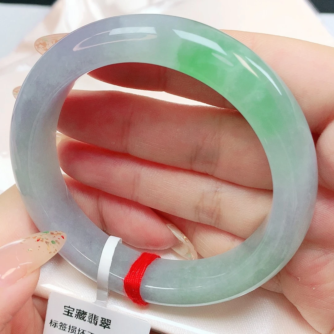 翡翠未镶嵌手镯抖音666