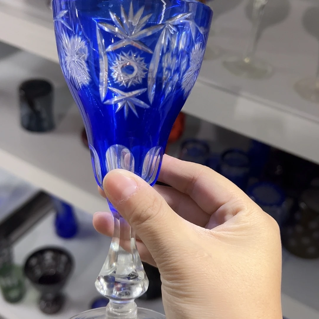 平底款水晶玻璃微瑕一个