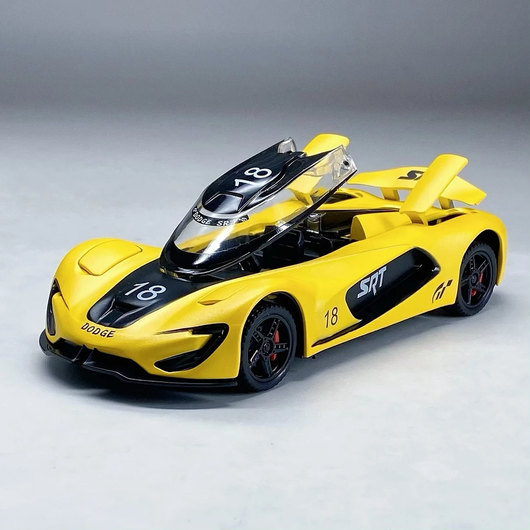 【限量28台】道奇战斧SRT合金全开1:32汽车模型礼品摆件