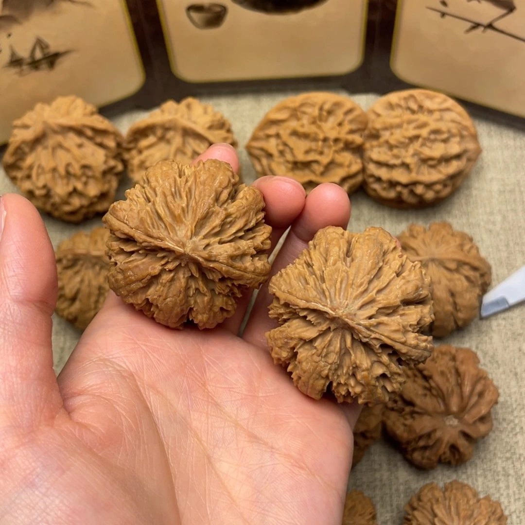 国***旗文玩核桃把件秦岭核桃30号（有色差）