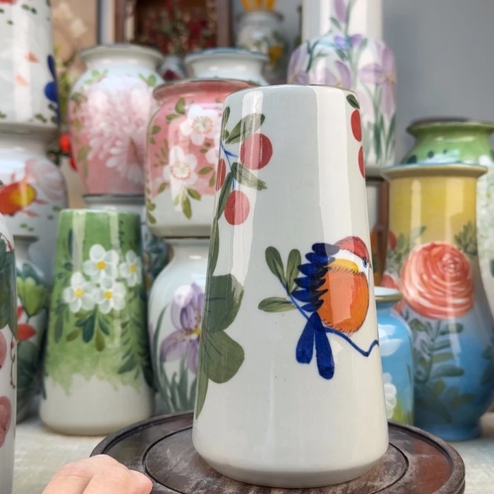 景德镇陶瓷花手绘釉下彩