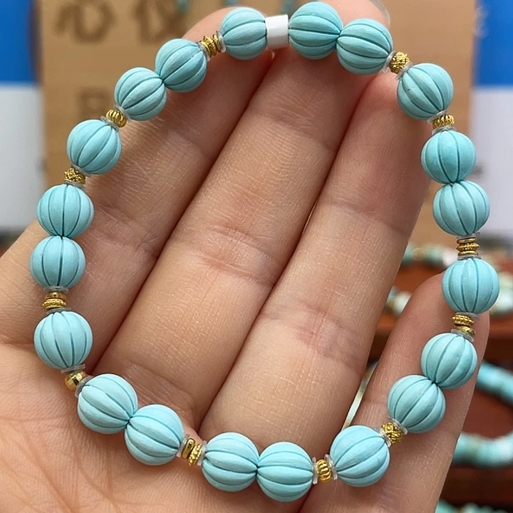 绿松石18K金镶嵌珠宝奇石