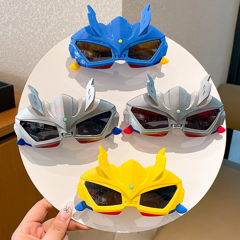 男童帅气赛罗奥特曼墨镜太阳镜小男孩3-6岁潮酷眼镜2025新款