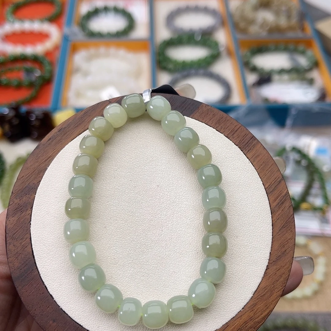 和田玉未镶嵌手串Z24卡78