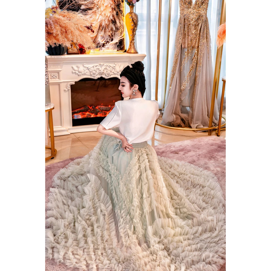 【星姐推荐】星原创高级定制【半夏】设计师小众轻奢名媛半身裙