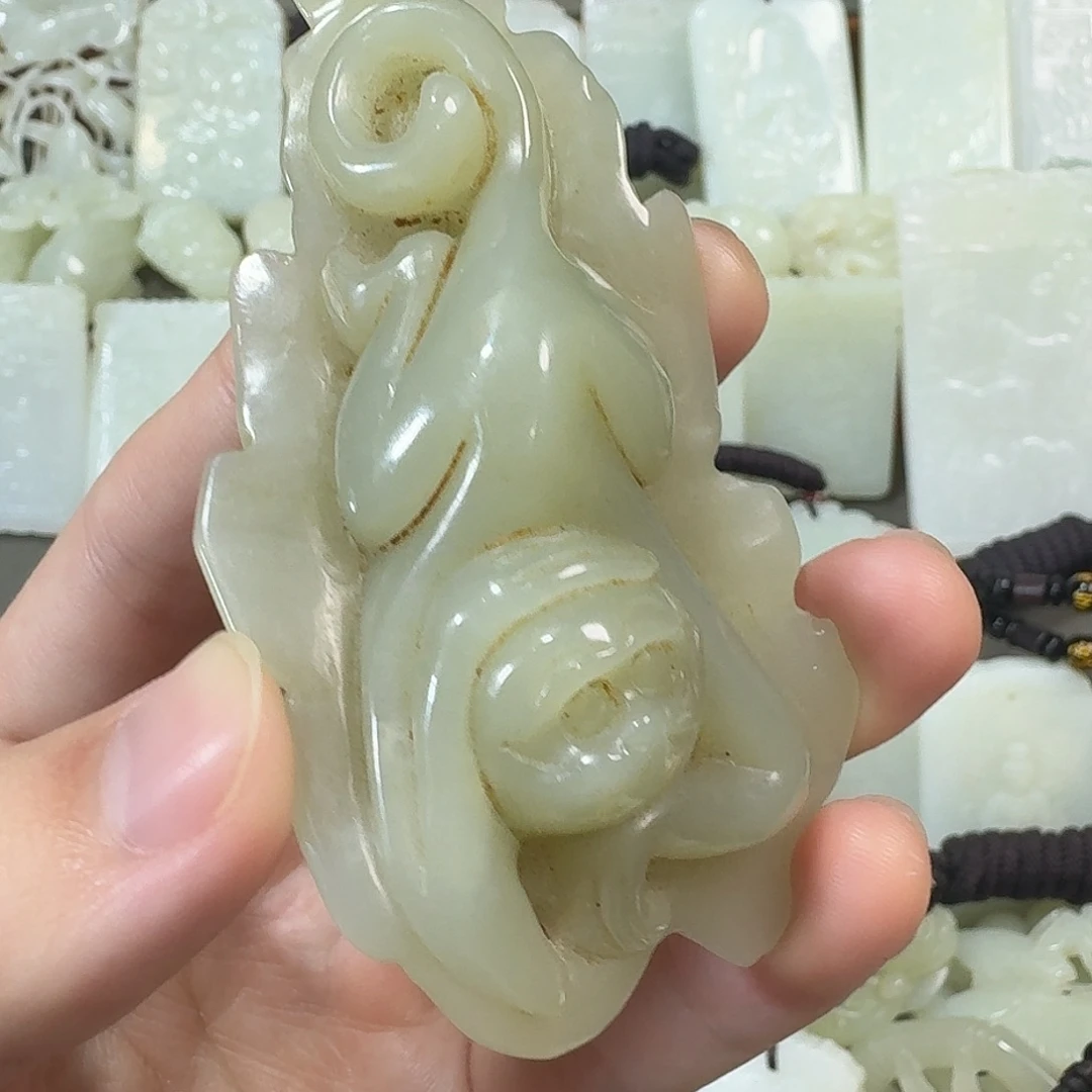 和田玉未镶嵌摆件