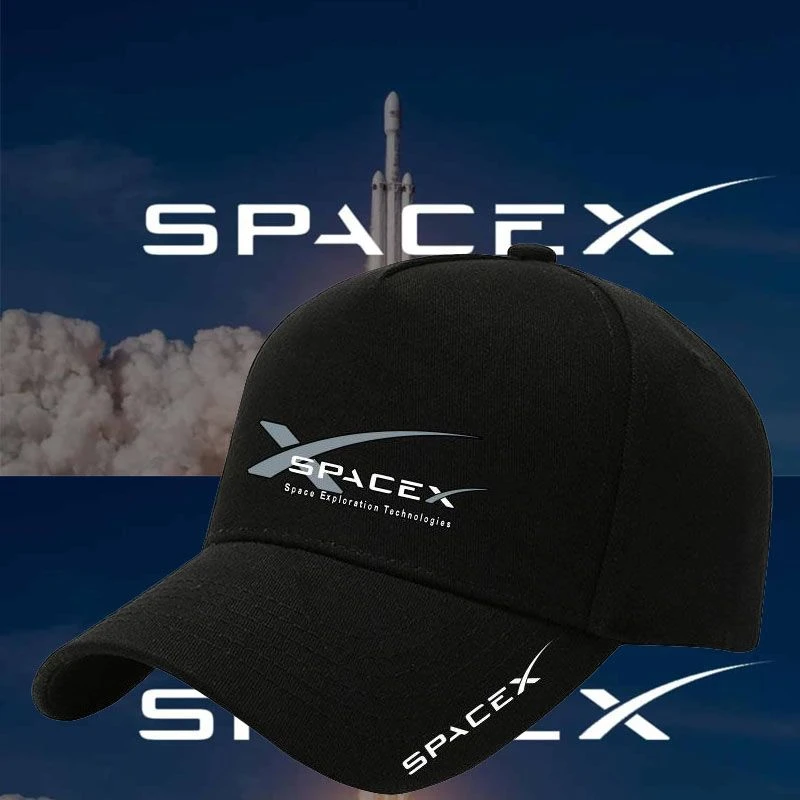 spacex太空探索技术星舰发射猎鹰九号户外骑行棒球帽遮阳鸭舌帽