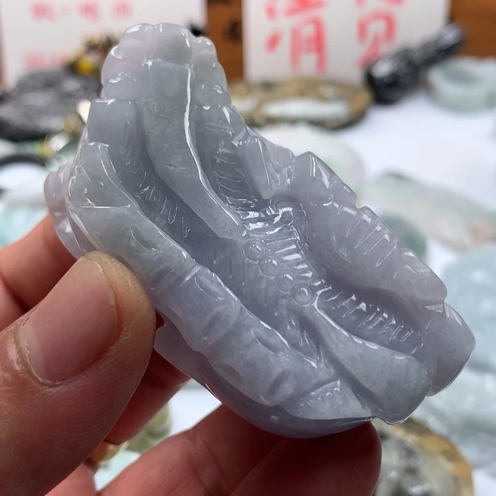 翡翠未镶嵌颈饰保真天然a货翡翠