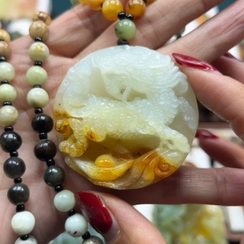 岫玉挂件未镶嵌挂件