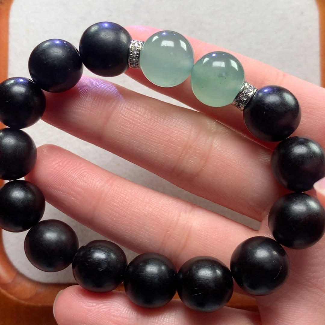 翡翠未镶嵌手链12mm