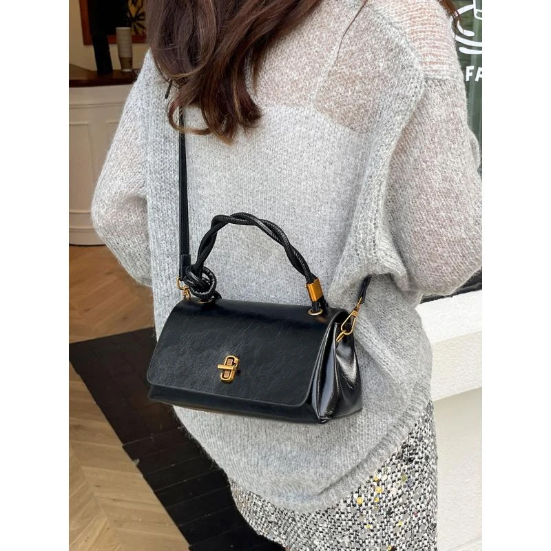 高级质感简约百搭单肩手提包包女2025韩版秋季新款覆古时尚高级感