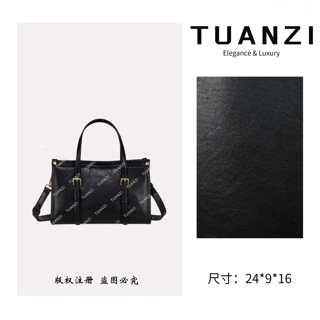 TAUNZI『高端玩家』新款24cm高级感手提单肩腋下包 GQ-8953-黑色