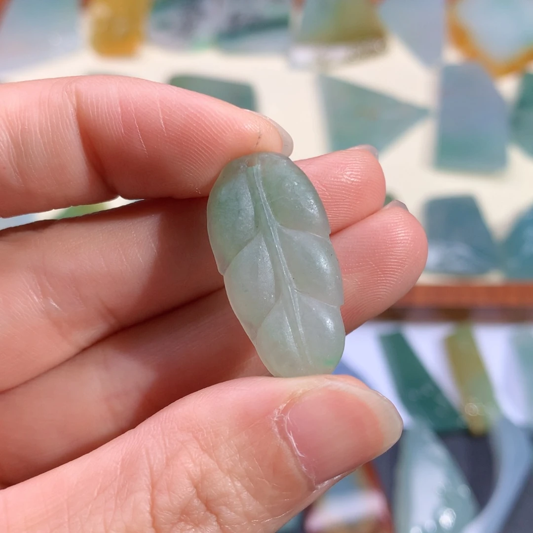 定制翡翠未镶嵌天然缅甸翡翠包抛光