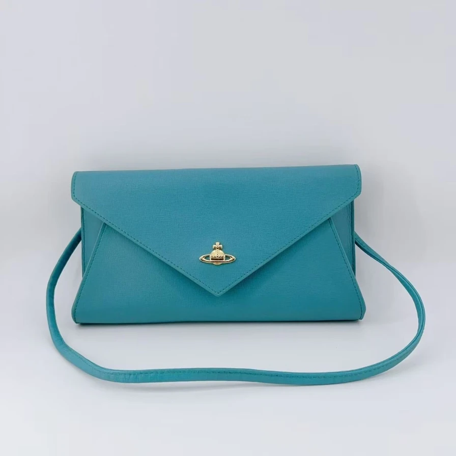 95新 Marc Jacobs/莫杰   西太后蓝色单肩信封包 1640 0380