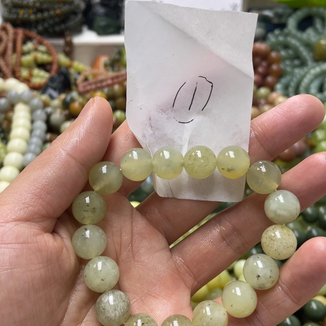 蛇纹石玉手链未镶嵌