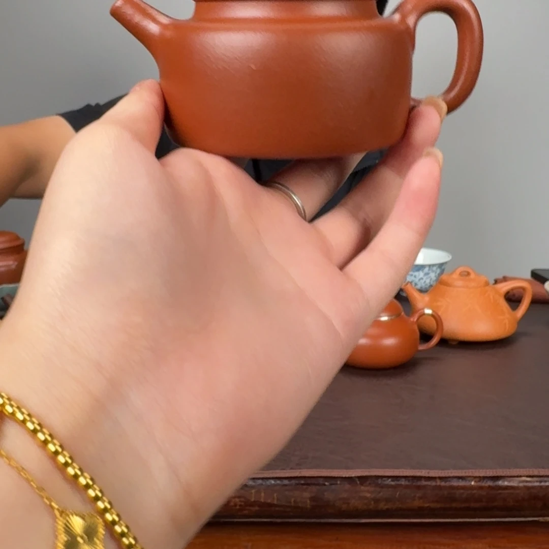 茶壶紫砂德中朱泥