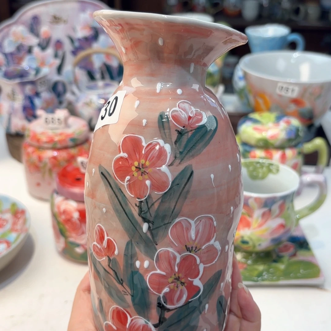 景德镇手绘高温釉下彩陶瓷茶具