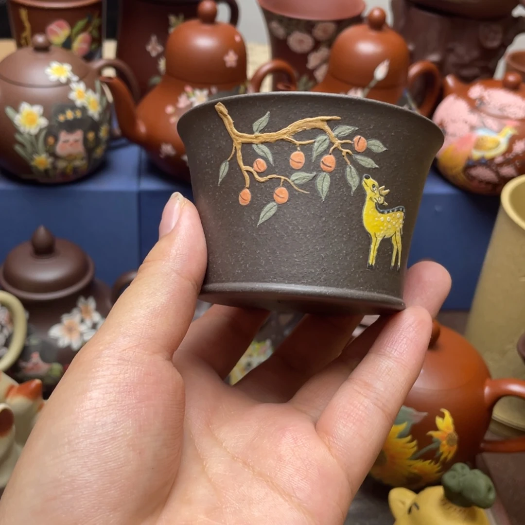 茶杯紫泥紫砂主人杯100cc