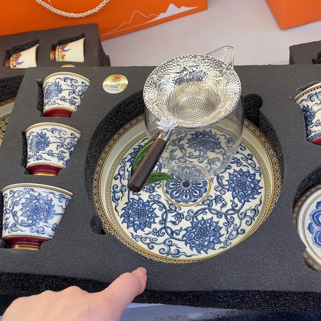 陶景德陶瓷盖碗茶具