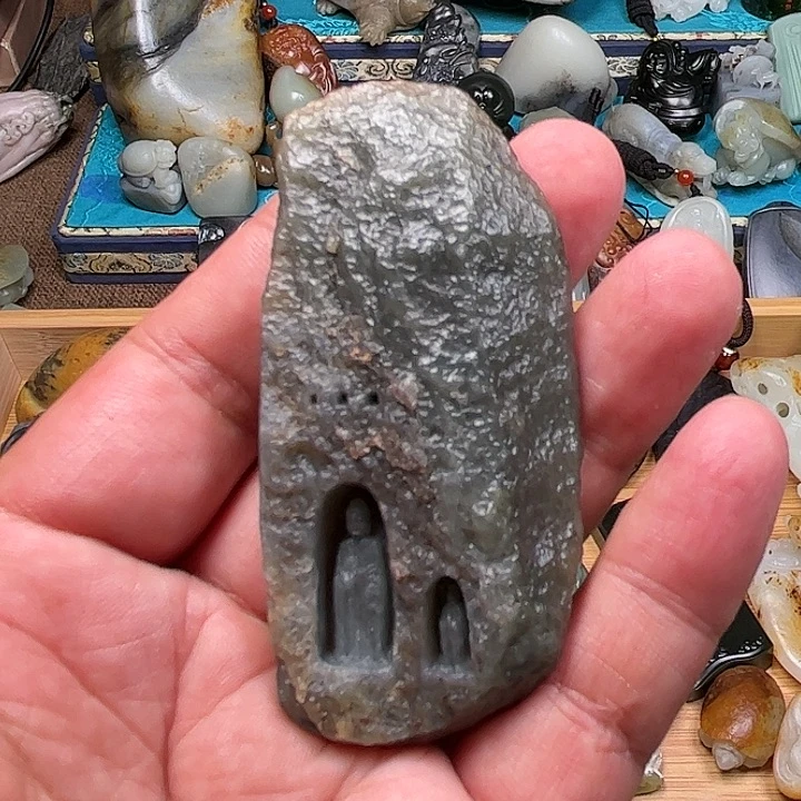 和田玉未镶嵌挂件