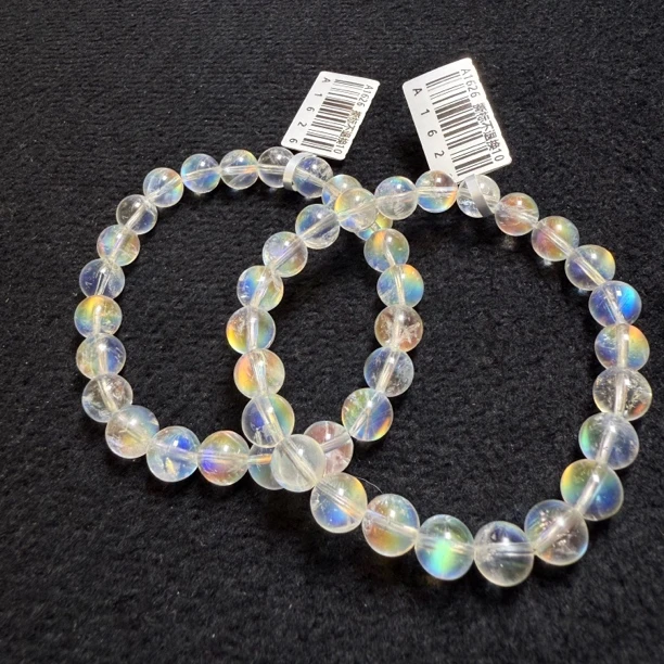 【小宝晶选】马岛彩月光石单圈手链 约8mm 多样性发一件 836XBHL