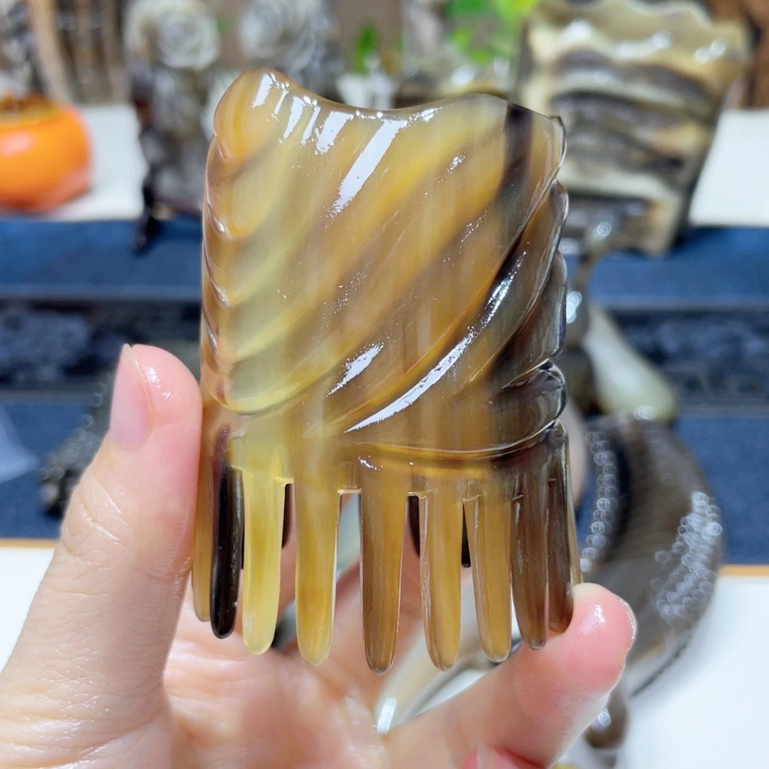 白水牛角福利头疗梳