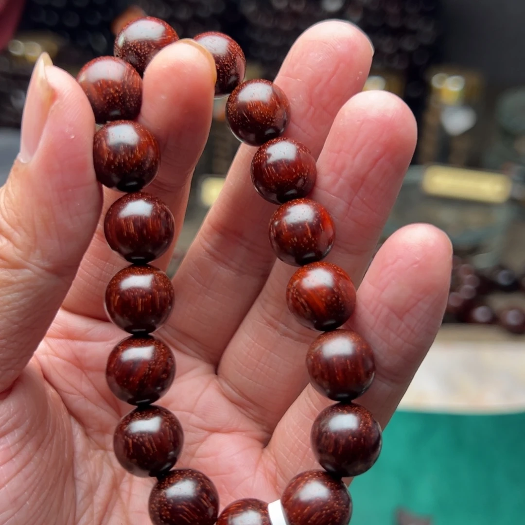 手串/手链檀香紫檀（小叶紫檀）1.2原汁原味牛毛纹