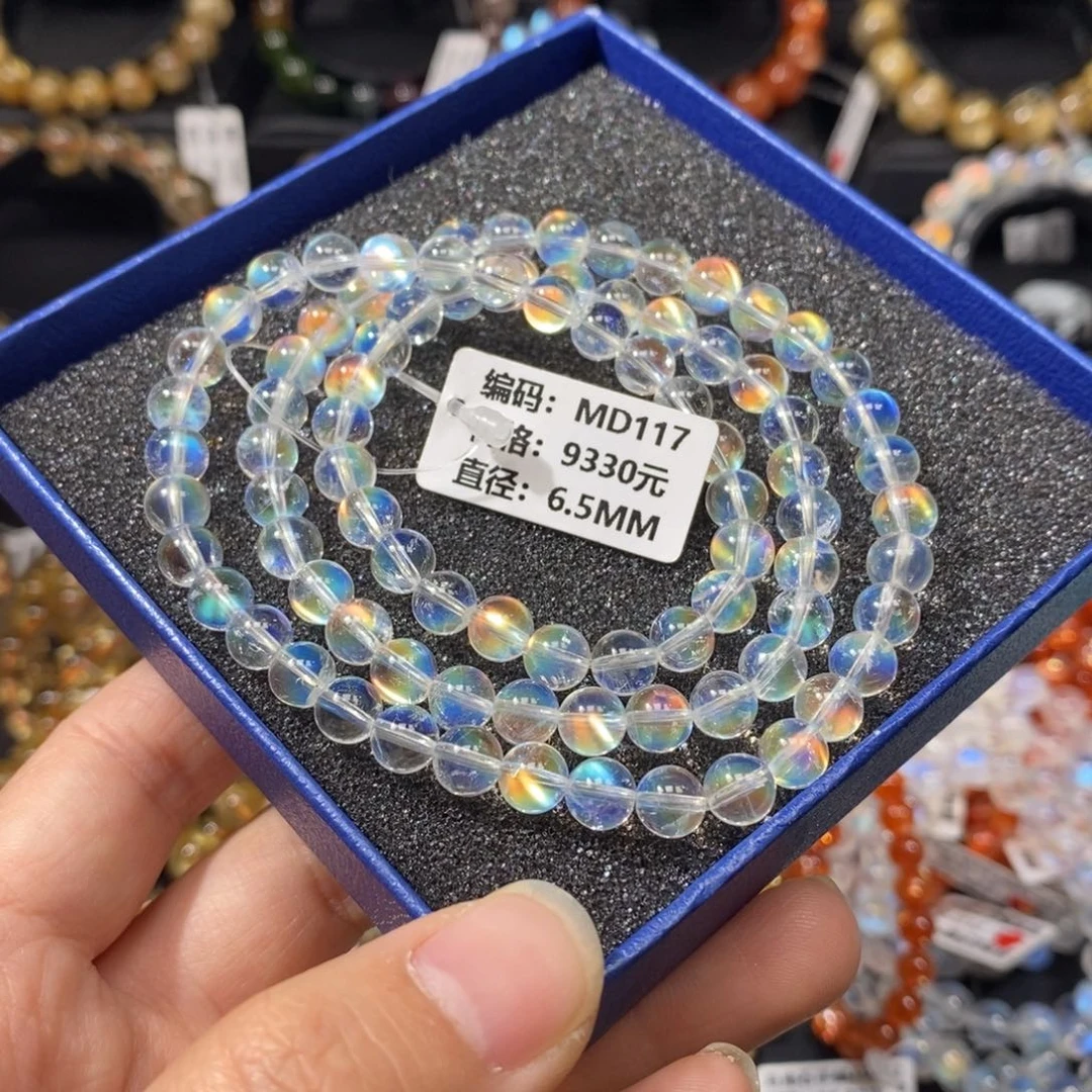 未镶嵌月光石手链MD117#6.5mm