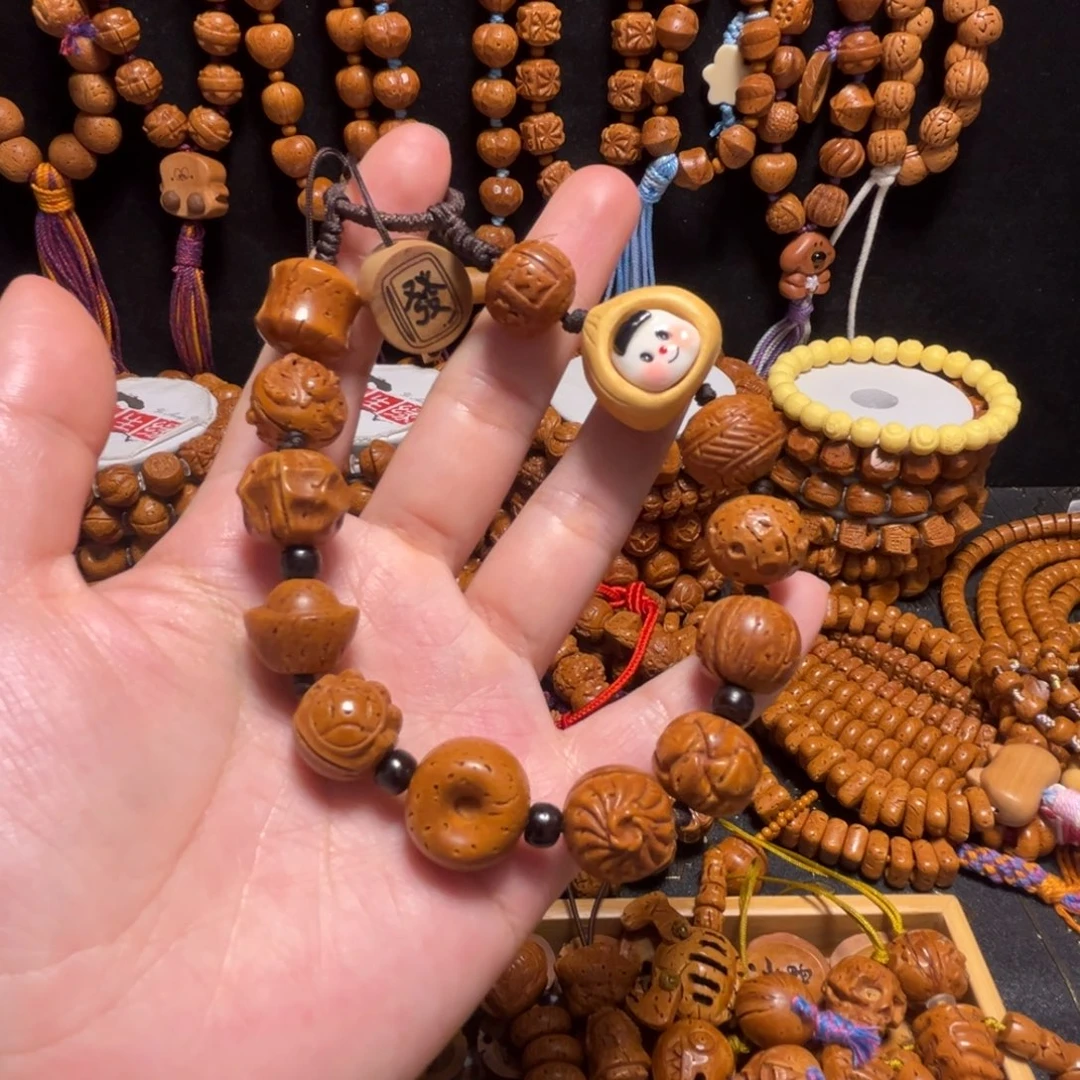 桃核手串多宝手机链