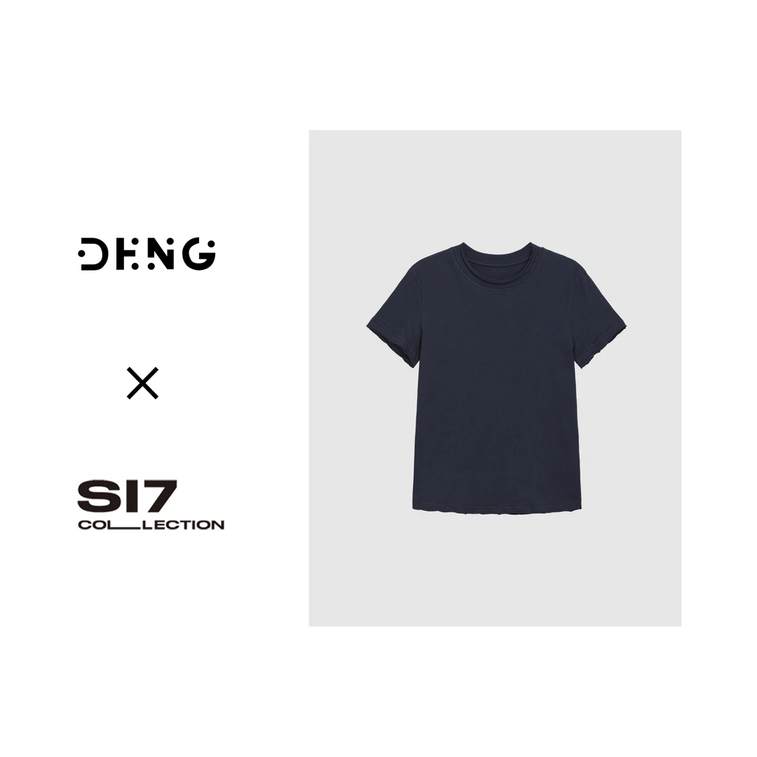 DENG 真的太好穿 简约舒适薄款经典正肩纯色棉质短袖T恤打底FX025