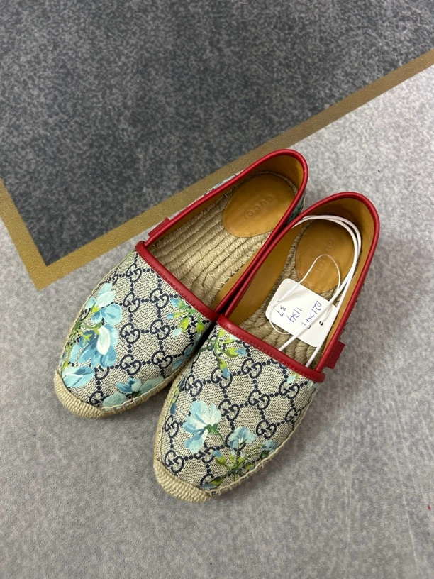 95新 GUCCI/古驰 古驰gucci满印渔夫鞋95新三七码