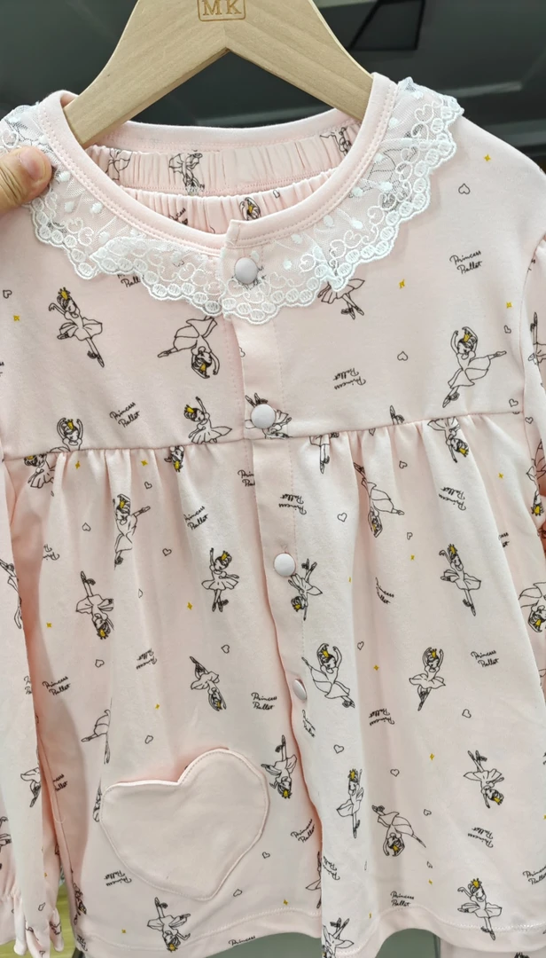 高品质儿童长袖睡衣套装时尚舒适女童