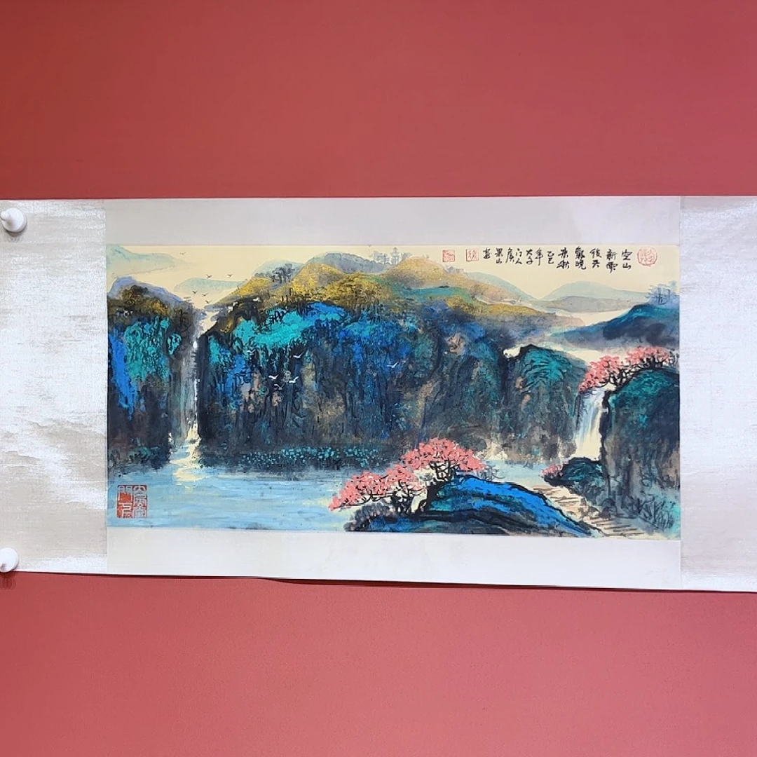 国画侯果山老师亲笔手绘作品朵