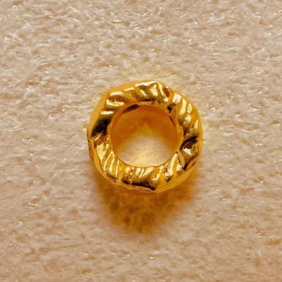 【华林大芮】 足金玛瑙算盘盘缠珠配件 Y15