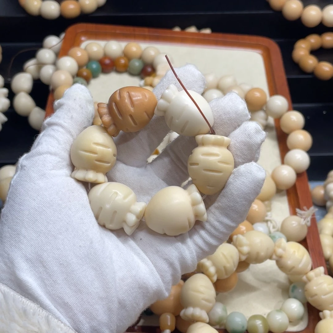 菩提根/象牙果吊坠夜**葵28干磨牙果微瑕萝卜手捻187