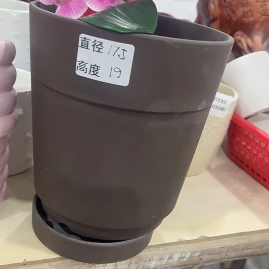 多肉绿植陶瓷花盆9.9包邮，有孔