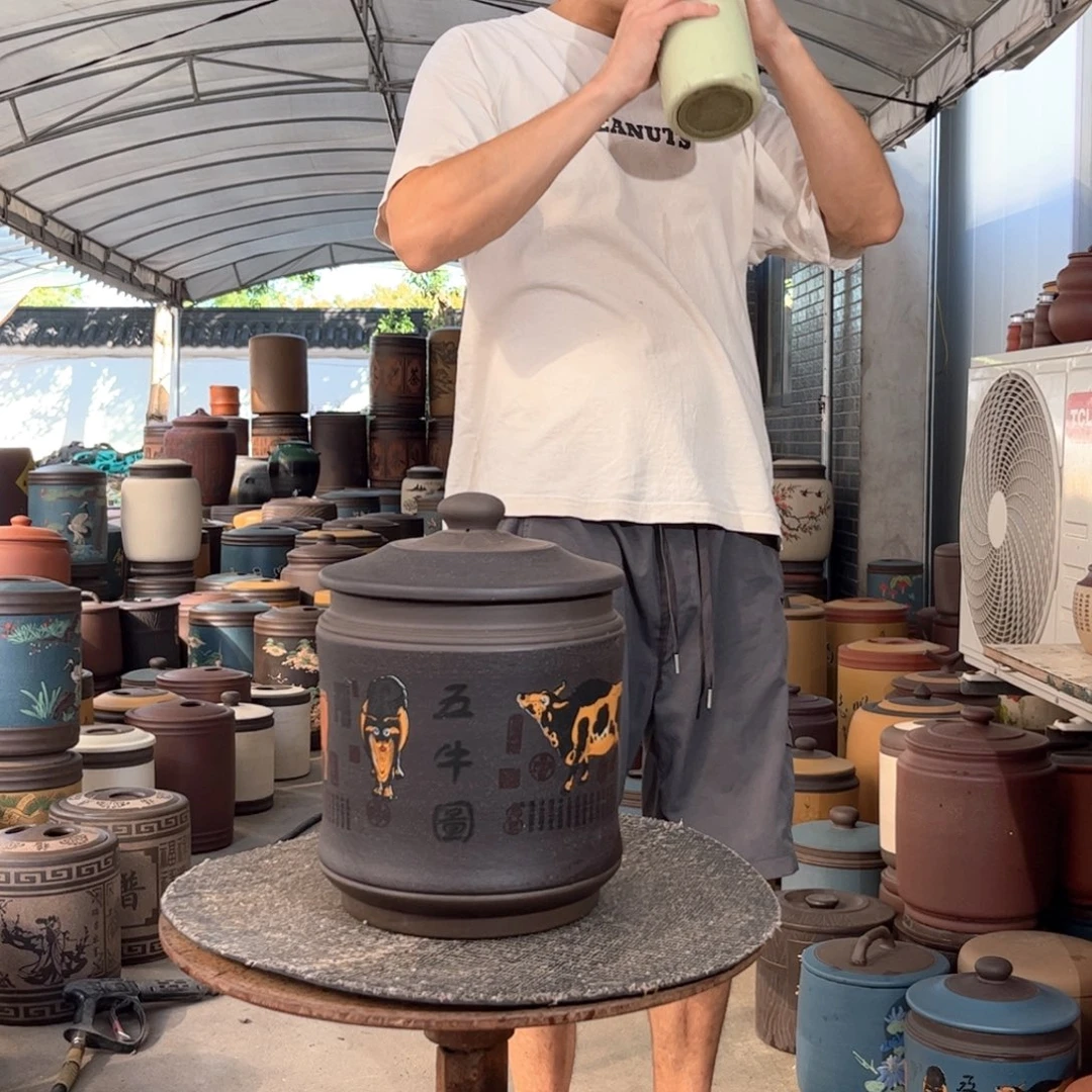 茶叶罐紫砂8 饼茶叶罐