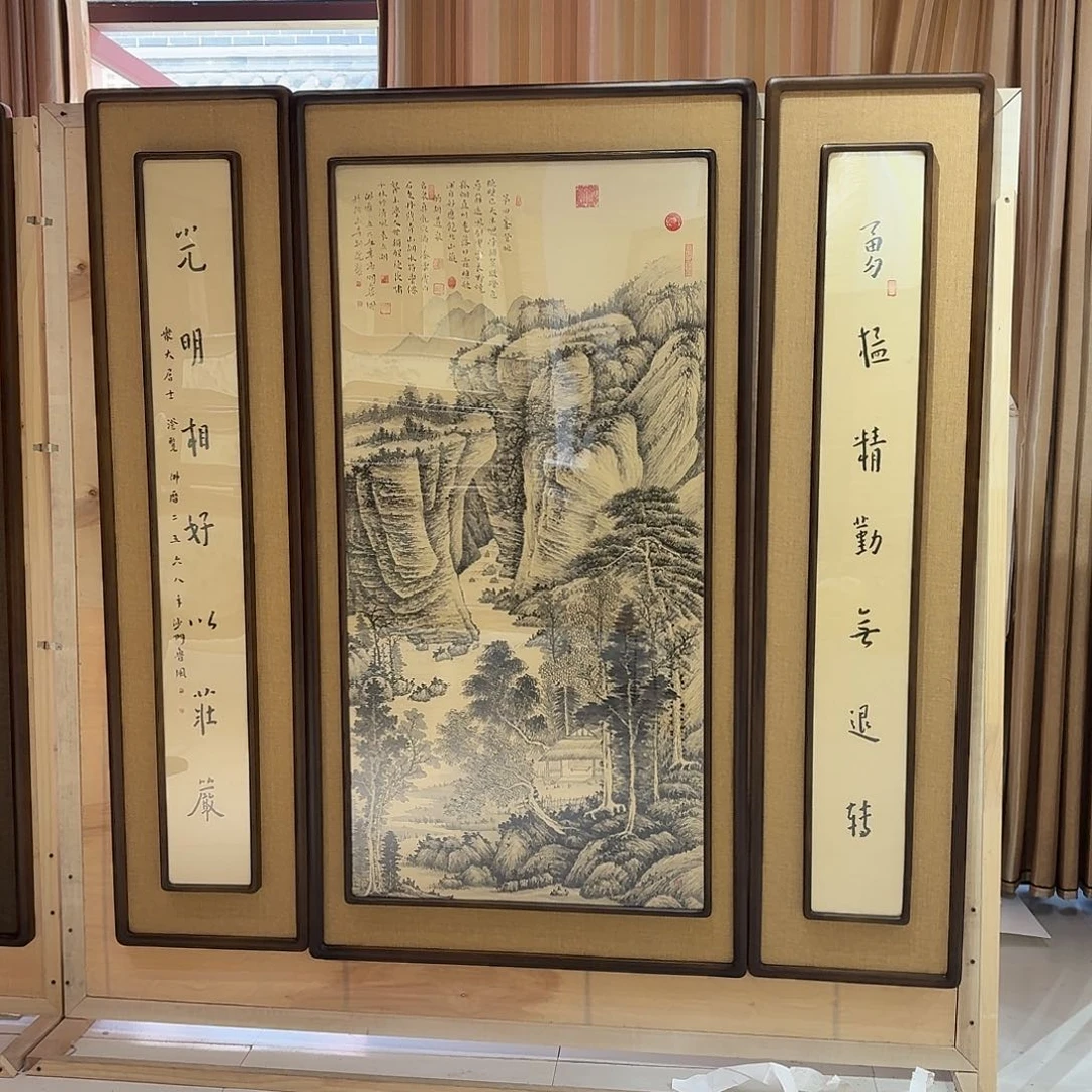 快***湖国画真人手绘作品