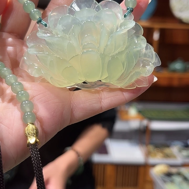 未镶嵌岫玉毛衣链