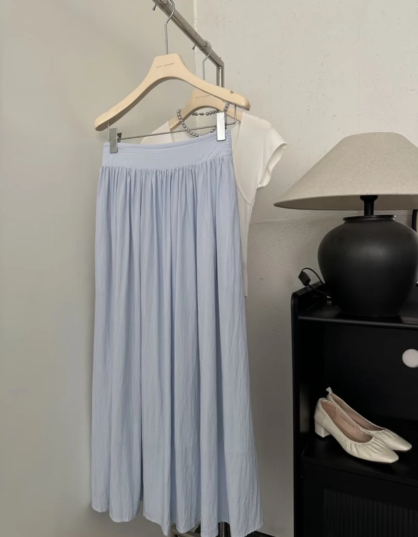 【White.tea】复古大摆半裙