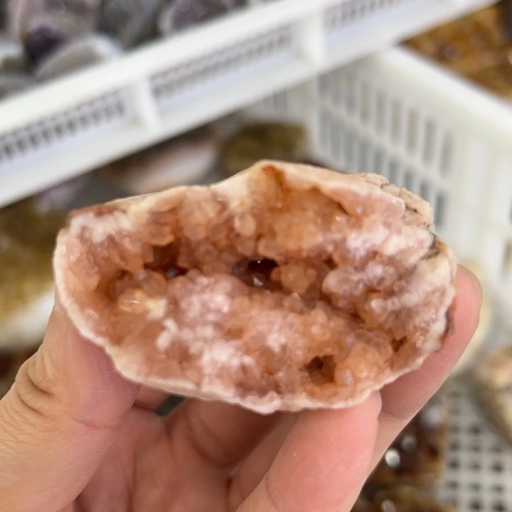 发饰水晶未镶嵌粉晶洞