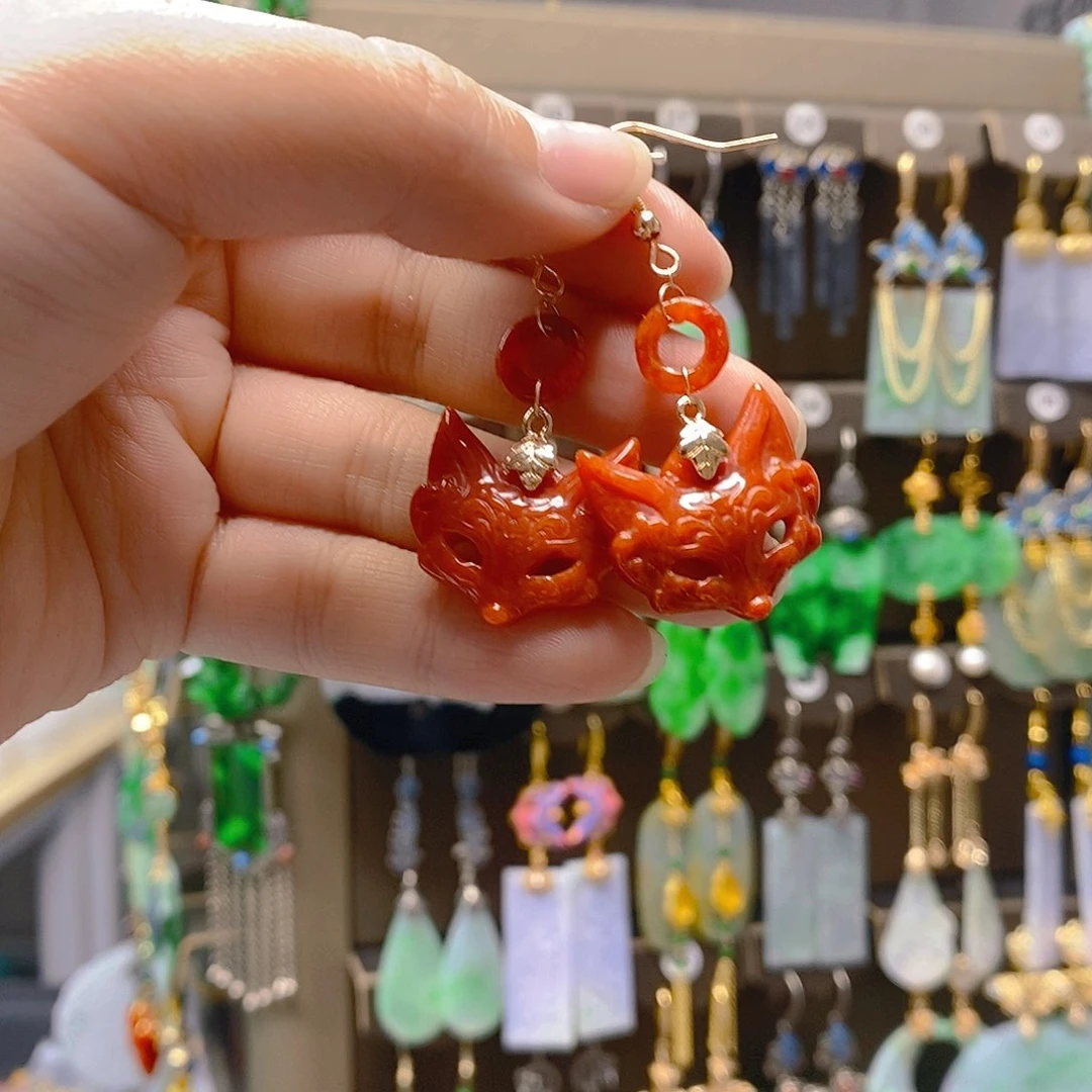 未镶嵌翡翠耳饰翡翠