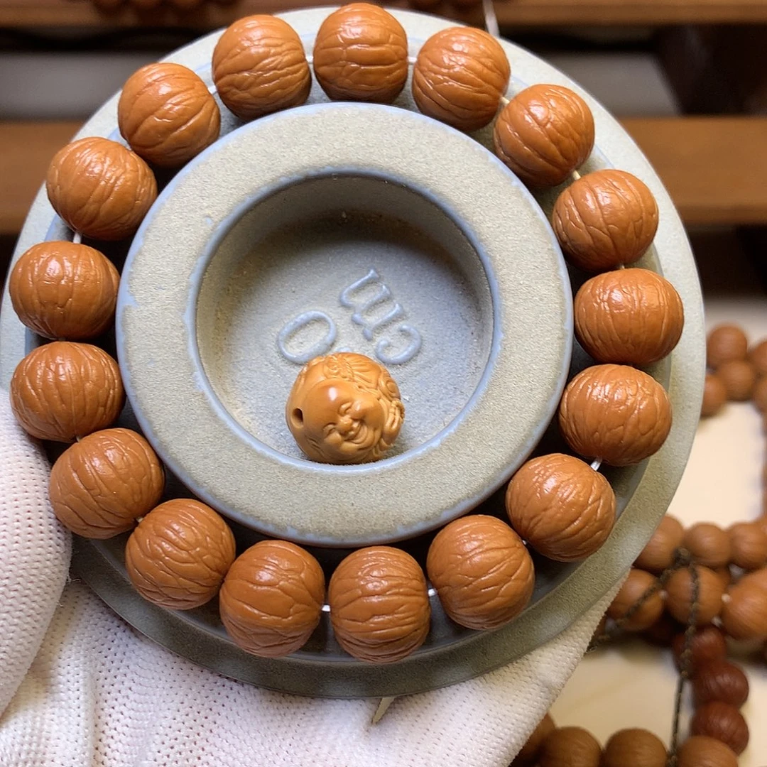 ་***貳手串猴头核桃15聚宝盆全品手串