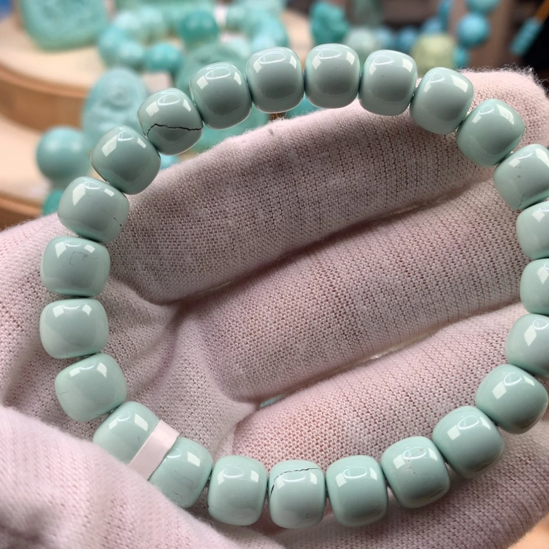 绿松石未镶嵌珠宝奇石8.5mm