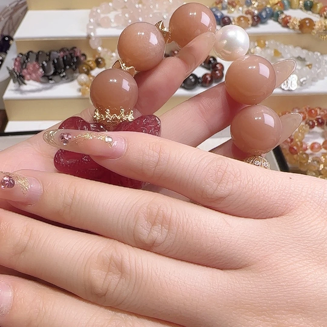 水晶手链未镶嵌山*朱八