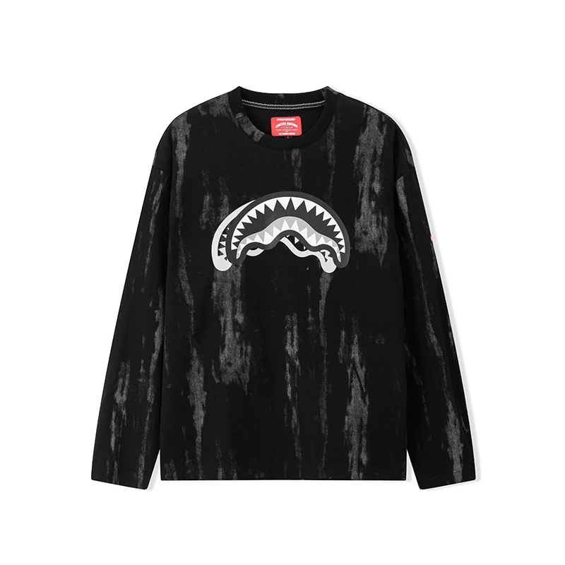 SPRAYGROUND鲨鱼嘴春秋长袖T恤户外休闲印花圆领JM WE110301