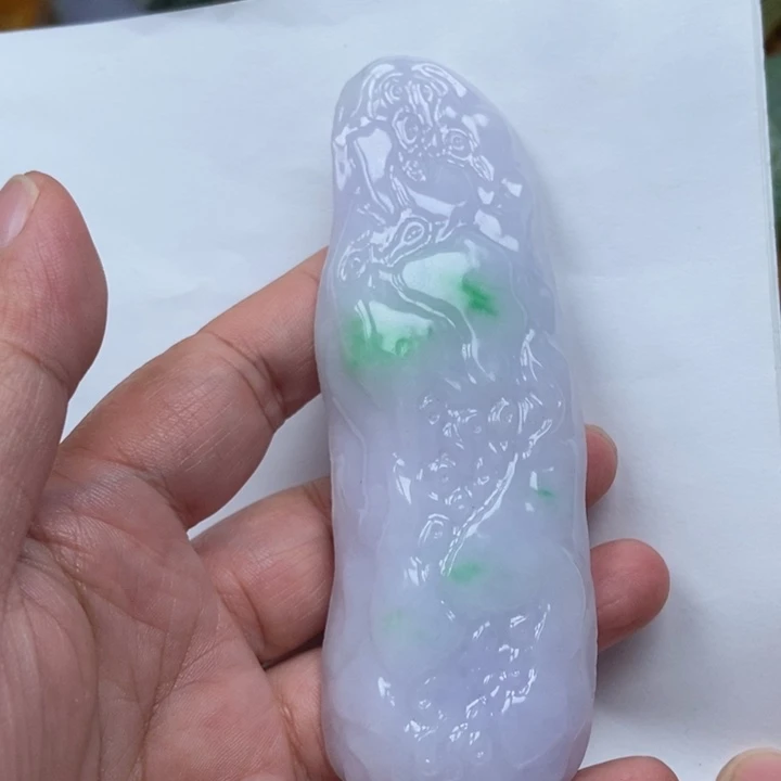 孤****翡翠未镶嵌挂件缅甸翡翠