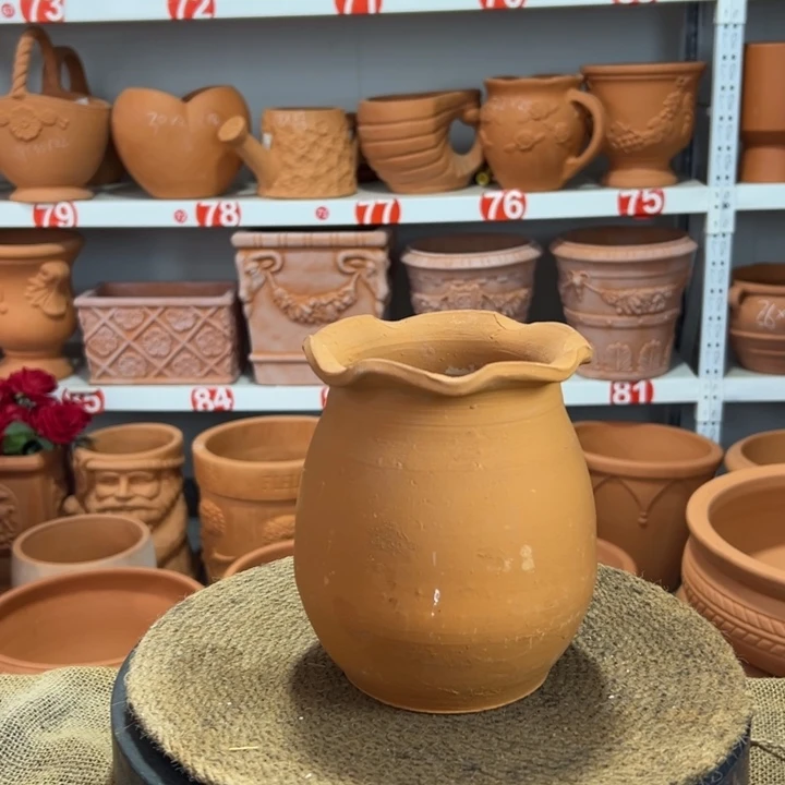 13×16 两个粗陶微瑕