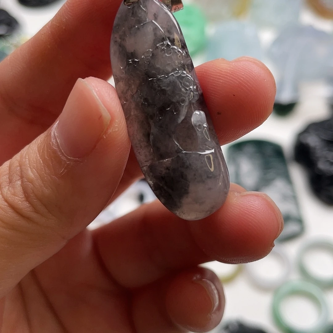 翡翠未镶嵌颈饰123