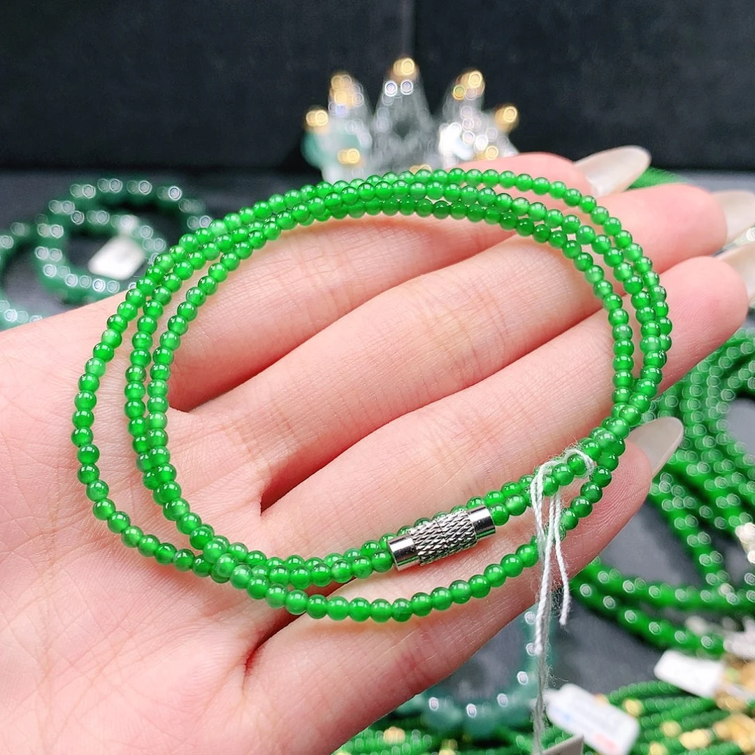 翡翠未镶嵌手链项链